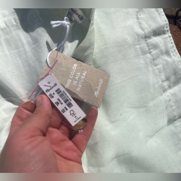 Madewell Women's Linen Blend Tulip Hem Miniskirt Earth-Dyed Edition NWT - Picture 6 of 8